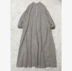 U by SPICK&SPAN 長袖ロングシャツワンピース　ボリューム袖