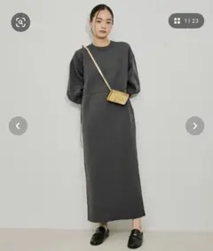 ADAM ET ROPE フォルムニットワンピース