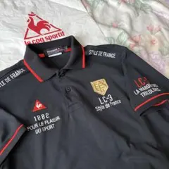 極美品サイズL/ルコックGOLF/快適ストレッチQUICKDRY/半袖ポロシャツ