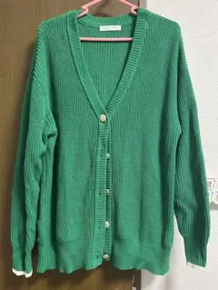 chocol raffine robe ニットカーディガン グリーン F