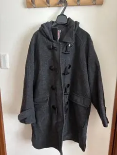 【お値下げ中】グレー ダッフルコート Mサイズ フード付き