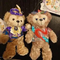 タグ付　ディズニーシー　ダッフィーシェリーメイ　イースター　ぬいぐるみバッジ