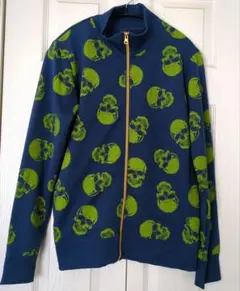 ジップパーカー スカル