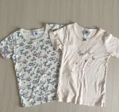 プチバトー 肌着　半袖　5ans 110cm