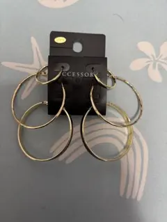 ゴールド フープピアス 4ペアセット