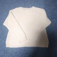 ＜UNIQLO＞ユニクロ ホワイト ニット セーター M