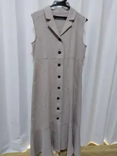 AZUL by MOUSSY ノースリーブワンピース M ベージュ