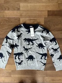 恐竜柄セーター K-8 (約130cm)