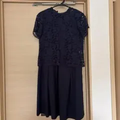 haco! レーストップス　ワンピース　セット　ネイビーのサムネイル