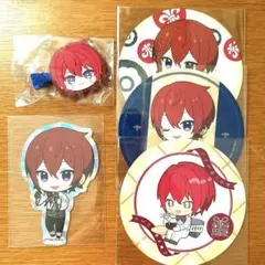 あんスタ　朱桜司　前髪クリップ　ステッカー　コースターセット