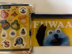 スシロー　スンスンコラボ　クリアポーチ&シール