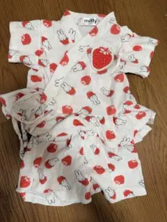 miffy いちご柄 甚平 サイズ80