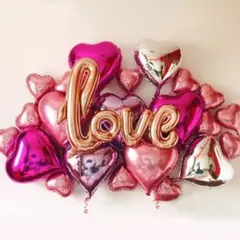 「Love」バルーンデコレーション。ウェルカムスペースや高砂に！・*:.。