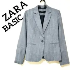 ZARA BASICザラベーシック　紺ネイビーテーラードジャケット