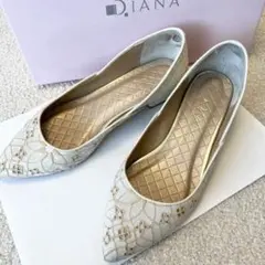 DIANA ダイアナ　刺繍　おしゃれ　パンプス　23.0cm