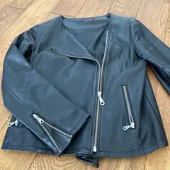 《値下げ》URBAN RESEARCH ブラックレザー風ライダースジャケット