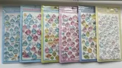 しずくちゃんボンボンドロップ立体シール6枚セット