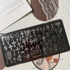 ネイルスタンププレート　クロス