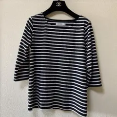 CECIL McBEE 五分袖ストライプトップス