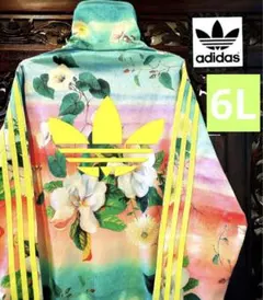 アディダス ファーム 大きめ ジャージ ジャケット ブルゾン 花柄 パーカー