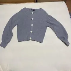 SUGAR SPOON グレー リブ編み カーディガン シーンDazyのサムネイル