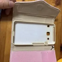 手帳型スマホケース ピンク