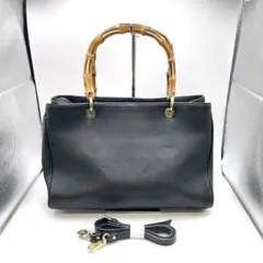 【S】Gianni Notaro c.j. ハンドバッグ バンブートート レザー