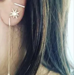 BETTINA JAVAHERI ロンハーマン 14kホワイトダイヤモンドピアス