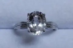 ★未使用品★水晶　指輪　フリーサイズ調整可