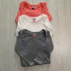 プチバトー　67センチ　長袖ボディ　ロンパース　肌着