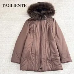 タリエンテ イタリア製 ファー付きエコダウンジャケット ジップアップ あったか