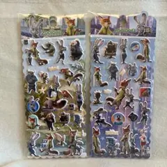 ズートピア ボンボンドロップシール ディズニー 立体シール Disney 海外