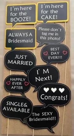 ウェディング フォトプロップス セット