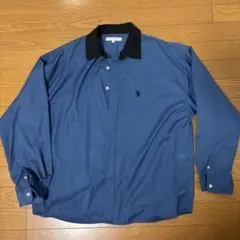 U.S. POLO ASSN. 長袖シャツ ブルー L