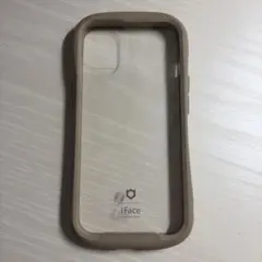 iPhone14 スマホケース iFace ベージュ クリアケース