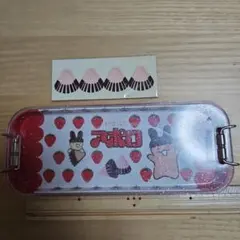 アポロ　2段缶ペンケース　筆箱　明治アポロ　(株)サカモト　マグネット平成レトロのサムネイル
