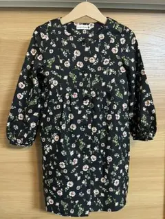 branshes ブランシェス  花柄　長袖　ワンピース　110センチ