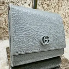 美品】正規品 GUCCI グッチ インターロッキングG ダラーカーフ 財布 緑