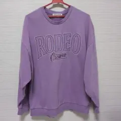ロデオクラウンズ　スウェット　トレーナー　F　パープル
