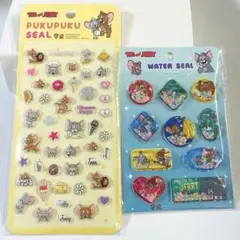 トムとジェリー　ウォーターシール　ぷくぷくシール　2枚セット