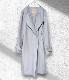 【アプワイザーリッシェ】スプリングコート トレンチコート アイスブルー 1