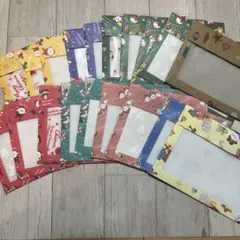 【紙モノ】NO.3 窓付き封筒 マグネット付き封筒 クリスマス柄 10枚