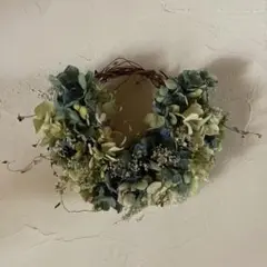 ドライフラワー 秋紫陽花リース