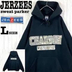 ジャージーズ☆スウェットパーカー　カレッジロゴ　迷彩柄　両面プリント