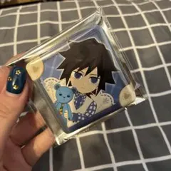 鬼滅の刃 ホワイトデー スクエア 缶バッジ 2023 冨岡義勇 未使用品