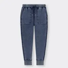 GU デニム風 スウェット ジョガーパンツ XS