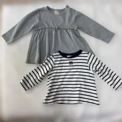 petit main 長袖カットソー　2枚セット　90cm