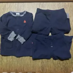 Carter's ベビー服 セットアップ ネイビー 船刺繍のサムネイル