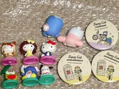 サンリオ ハローキティ マイメロ ポチャッコ ガチャガチャ チョコエッグ缶バッジ