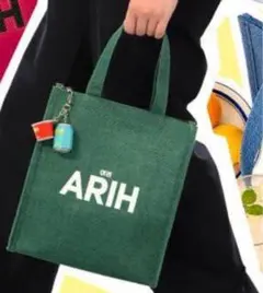 韓国 ARIH 保冷バッグトートバッグ グリーン 非売品 - メルカリ